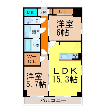 ＧＲＡＮＤＵＫＥ丸田町（グランデューク丸田町）の物件間取画像